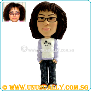 Full Custom 3D Female In Jean Figurine